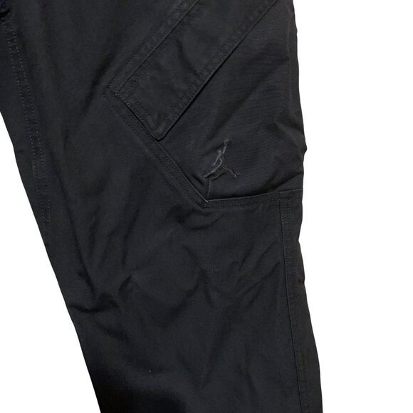 Nike Jordan Women's Pants Black Flight Cargo Cotton Pockets Size P/CH Sporty - Picture 10 of 14